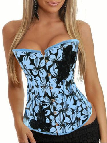 Corset Sexy Floral Overbust 01